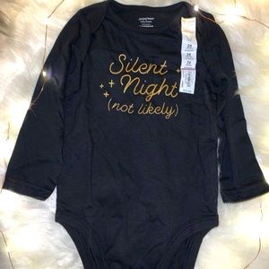Jumping beans Silent night black bodysuit